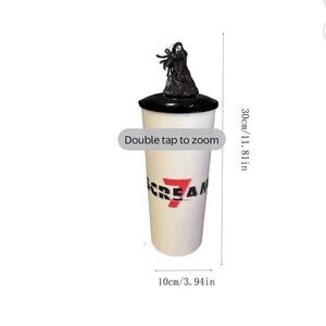 Scream Themed Tumbler with Lid